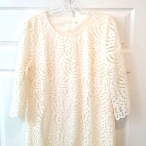 Beautiful cream lace dress